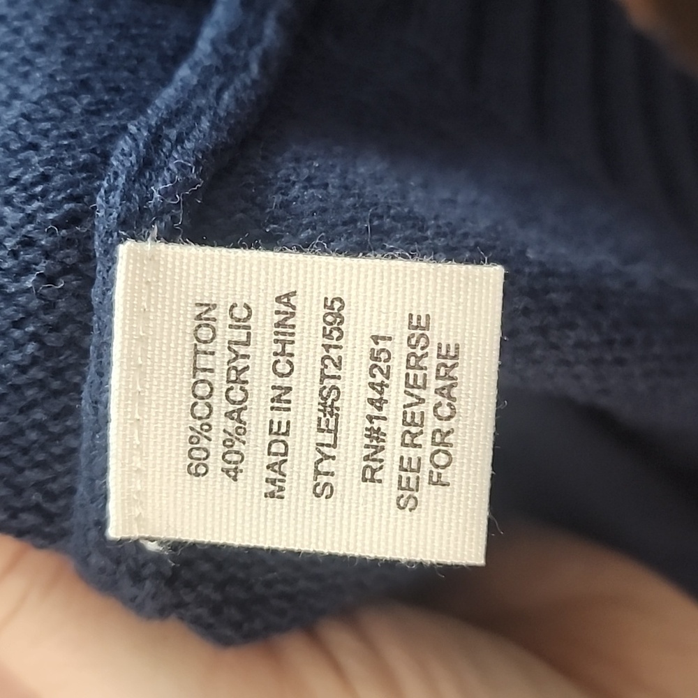 Moon & Madison Midnight Blue Star Sweater Size L - Picture 6 of 6